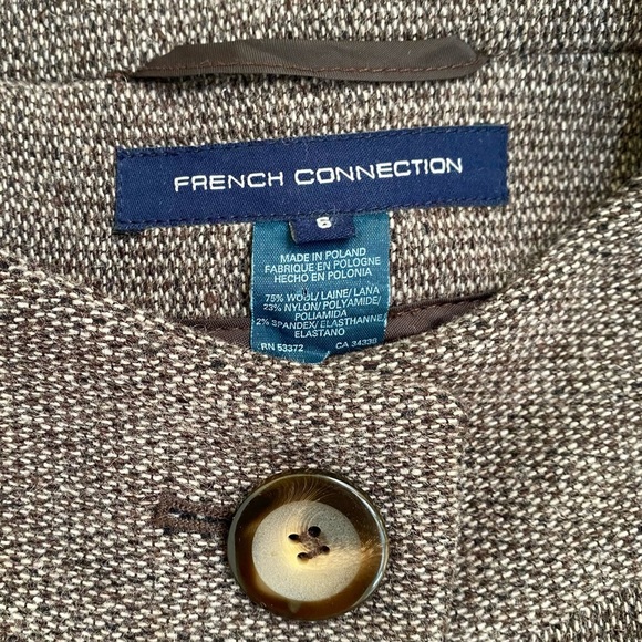 French Connection Wool Blend Dolman Sleeve Jacket | Size 6 | EUC - Picture 3 of 5